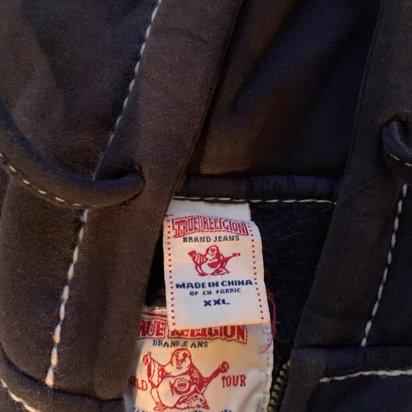 MEN TRUE RELIGION SWEATSHIRT HOODIE SIZE XL - Picture 3 of 3